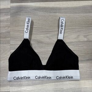 Calvin Klein Black and White Bralette size XXS